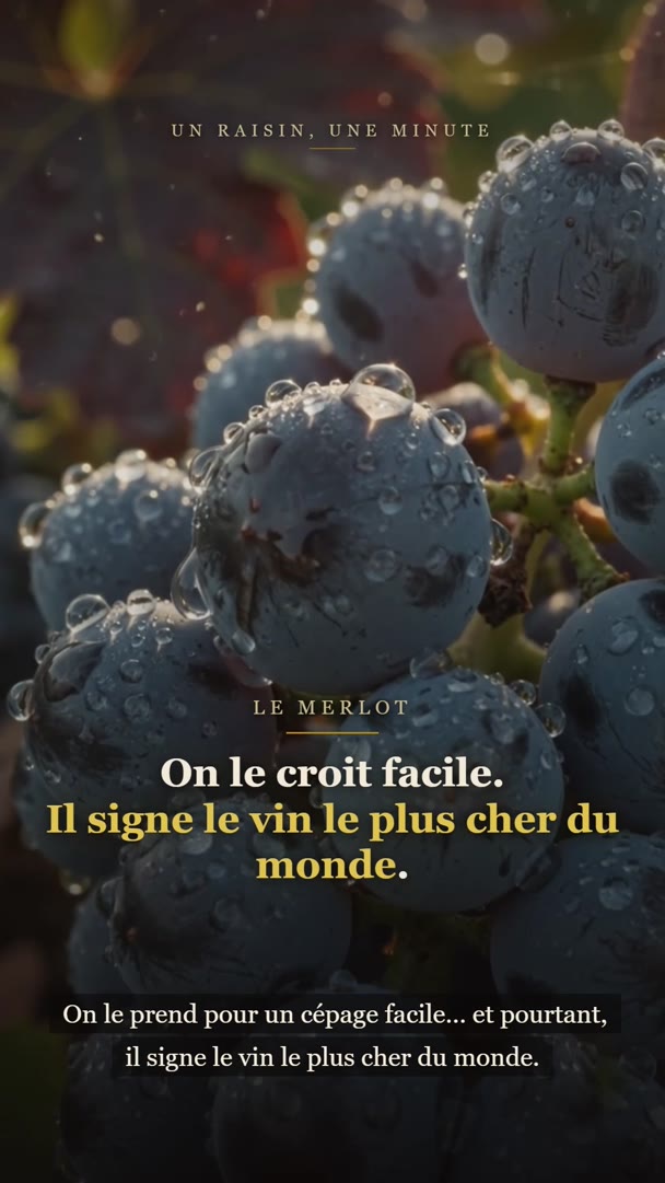Merlot, le velours de Bordeaux